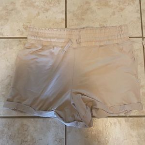 Tan lounge shorts